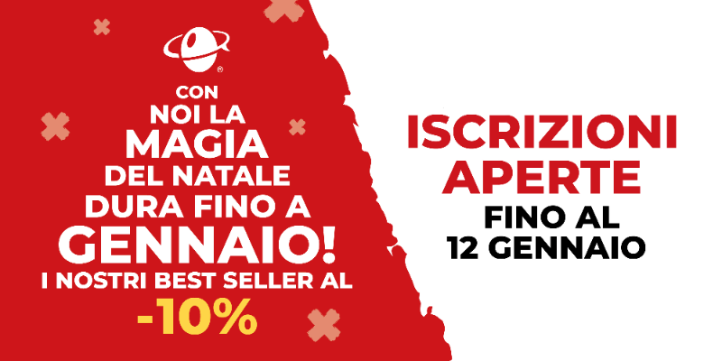 LE PROMO DI NATALE / -10% fino al 12 Gennaio